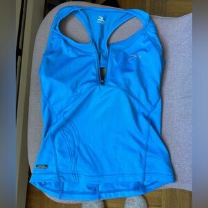 (3 for 40!) Mizuno zip up built in bra tank